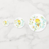 Binnenkort bijenfamilie van 3 Baby shower bij bije Confetti (Achterkanten)