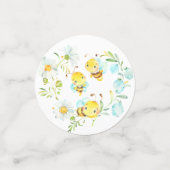 Binnenkort bijenfamilie van 3 Baby shower bij bije Confetti (Kleine voorkant)