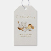 Binnenkort bruiloftsshower met weggevoerd thema cadeaulabel (Voorkant)