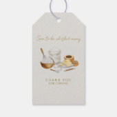 Binnenkort bruiloftsshower met weggevoerd thema cadeaulabel (Achterkant)