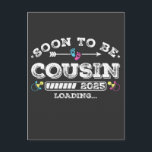 Binnenkort Cousin 2025 Laden Briefkaart<br><div class="desc">Binnenkort Cousin 2025 Laden Bevorderd tot Grappige Neef Crew Grafisch ontwerp Cadeau Standaard Postkaart Klassieke Collectie.</div>
