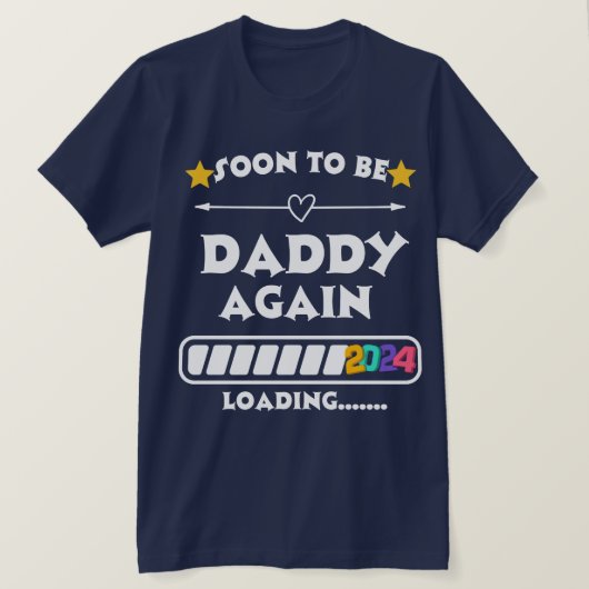Binnenkort Daddy 2024 T-shirt (Design voorkant)