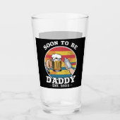Binnenkort Daddy 2025 Eerste keer Daddy 2025 Retro Glas (Voorkant)