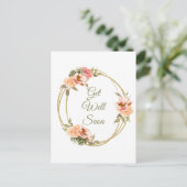 Binnenkort de Floral Waterverf Wreator Briefkaart (Staand voorkant)