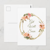 Binnenkort de Floral Waterverf Wreator Briefkaart (Voorkant / Achterkant)