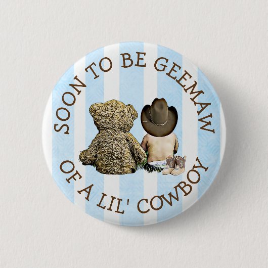 Binnenkort de wet van een Button van Lil Cowboy (Voorkant)