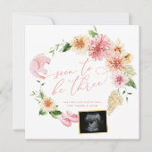 Binnenkort drie ultrasone zwangerschappen onthulle aankondiging (Voorkant)