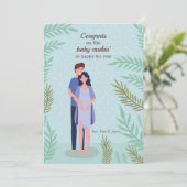 Binnenkort drie zwangerschapsfelicitaties voor de  (Staand voorkant)