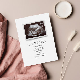 Binnenkort Echofoto Zwangerschap Baby Notitiekaartje