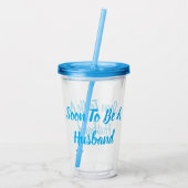 Binnenkort Echtgenoot Acryl Drinkbeker (Achterkant)
