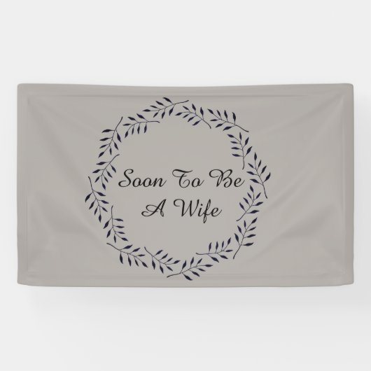 Binnenkort Echtgenote Spandoek (Horizontaal)