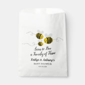 Binnenkort een gezin van drie | BABY SHOWER Bedankzakje (Voorkant)