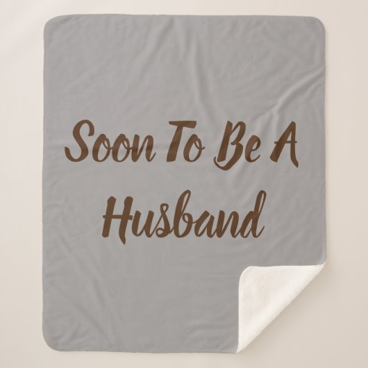 Binnenkort een man voor de man sherpa deken (Voorkant)