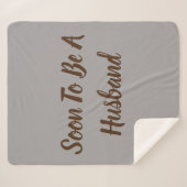 Binnenkort een man voor de man sherpa deken (Voorkant (horizontaal))