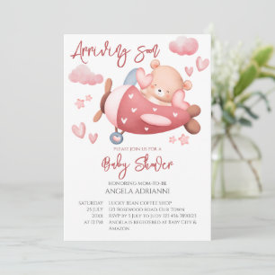 Binnenkort een roze teddybeer, kleine piloot kaart