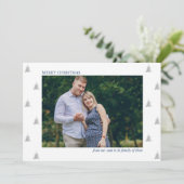 Binnenkort familie van drie fotofeestdagen aankondiging (Staand voorkant)