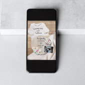 Binnenkort Floral echografie foto zwangerschap Aankondiging