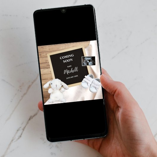 Binnenkort foto Social Media Zwangerschap Aankondiging
