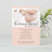 Binnenkort foto Zwangerschap Aankondiging (Staand voorkant)