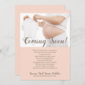 Binnenkort foto Zwangerschap Aankondiging (Voorkant / Achterkant)