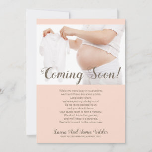 Binnenkort foto Zwangerschap Aankondiging