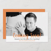 Binnenkort foto Zwangerschap Aankondiging (Voorkant / Achterkant)