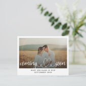 Binnenkort foto Zwangerschap Aankondigingskaart (Staand voorkant)