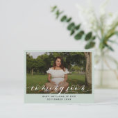 Binnenkort foto Zwangerschap Aankondigingskaart (Staand voorkant)