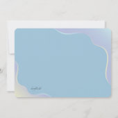 Binnenkort Foto Zwangerschap Blauwe Aankondiging (Achterkant)