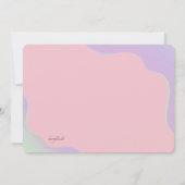 Binnenkort foto Zwangerschap Roze aankondiging (Achterkant)