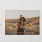 Binnenkort ga ik trouwen Fotografie Moderne Bruilo Save The Date (Voorkant / Achterkant)