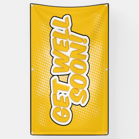 Binnenkort geel spandoek (Verticaal)