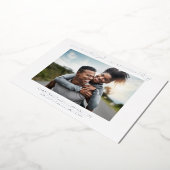 Binnenkort gehuwd als feestfeest folie uitnodiging (Gedraaid)