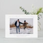 Binnenkort gehuwd als feestfeest folie uitnodiging (Staand Voorkant)