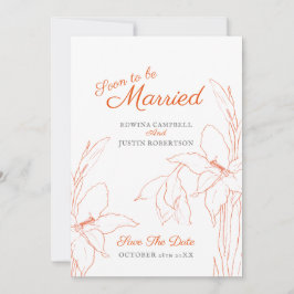 Binnenkort getrouwd botanica art gladiolus sinaasa save the date