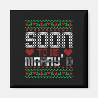 Binnenkort getrouwd Kerstbruid en bruidegom Magneet