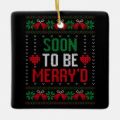 Binnenkort getrouwd met Merry's Christmas Bride &  Keramisch Ornament (Voorkant)