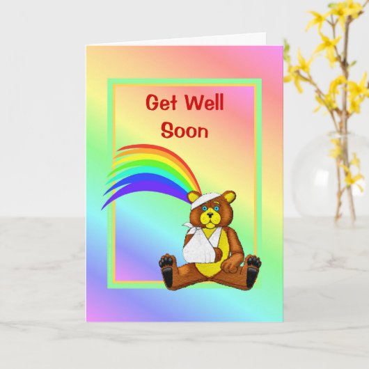 Binnenkort gewonde Beer Kaart (Gele Bloem)