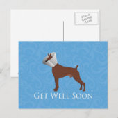 Binnenkort goed - Boxer Male Briefkaart (Voorkant / Achterkant)