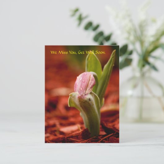 Binnenkort goed briefkaart (Staand voorkant)