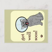 Binnenkort goed | Kat met klonen Briefkaart (Voorkant)