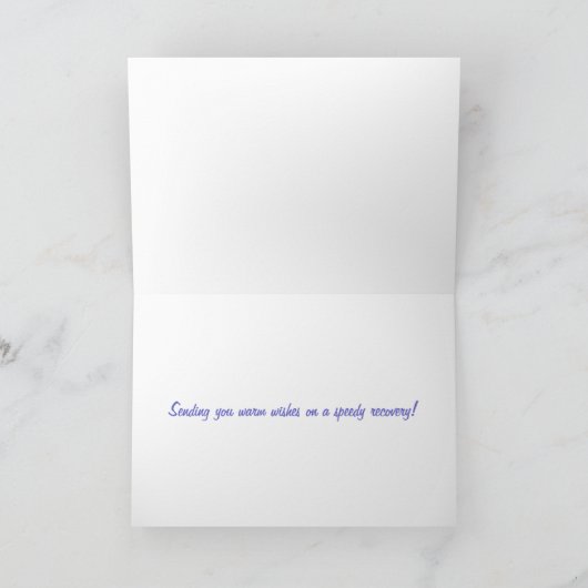 Binnenkort goed met Blue Hydrangea Kaart (Binnen)