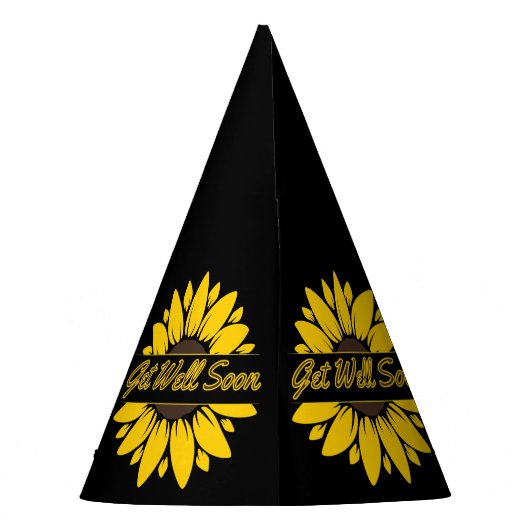 Binnenkort goed Pet Zonnebloem Feesthoedjes (Achterkant)