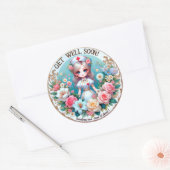 Binnenkort goed ronde sticker (Envelop)