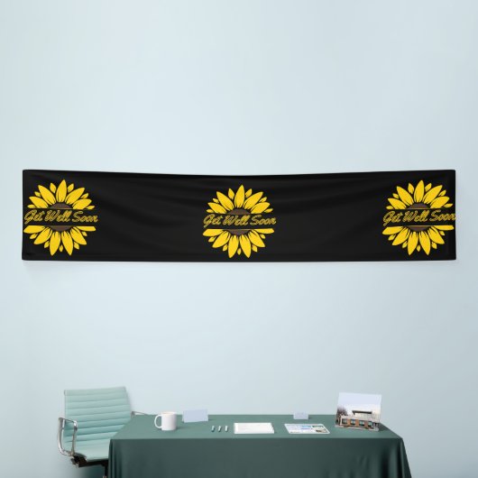Binnenkort goed - Zonnebloem 2,5x12 Vinylbanner Spandoek (Beurs)