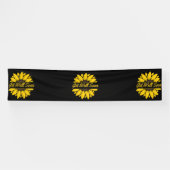 Binnenkort goed - Zonnebloem 2,5x12 Vinylbanner Spandoek (Horizontaal)