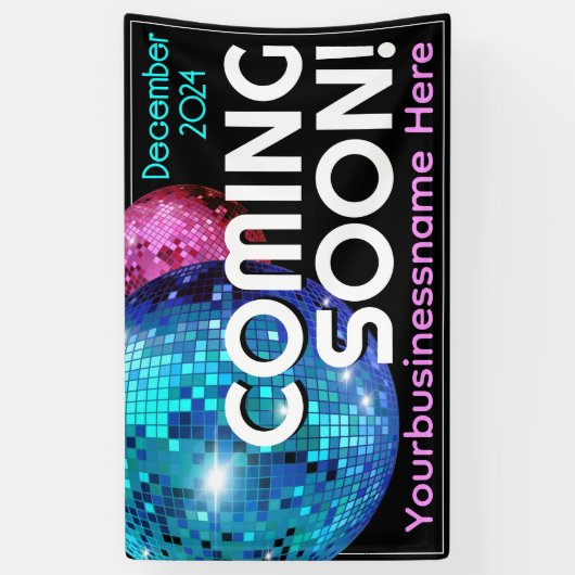 Binnenkort Grand Opening Aankondiging Spandoek (Verticaal)