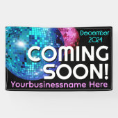 Binnenkort Grand Opening Aankondiging Spandoek (Horizontaal)