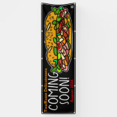 Binnenkort Grand Opening Sandwich Shop Business Spandoek (Verticaal)