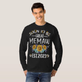Binnenkort groot Memaw 2023 Zonnebloem Moederdag T-shirt (Voorkant volledig)